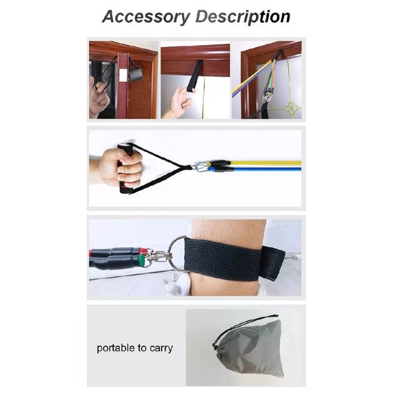 Exercise Bands - Home Gym - Strength Training Resistance Bands - 11 Piece Set - Picture 15 of 16